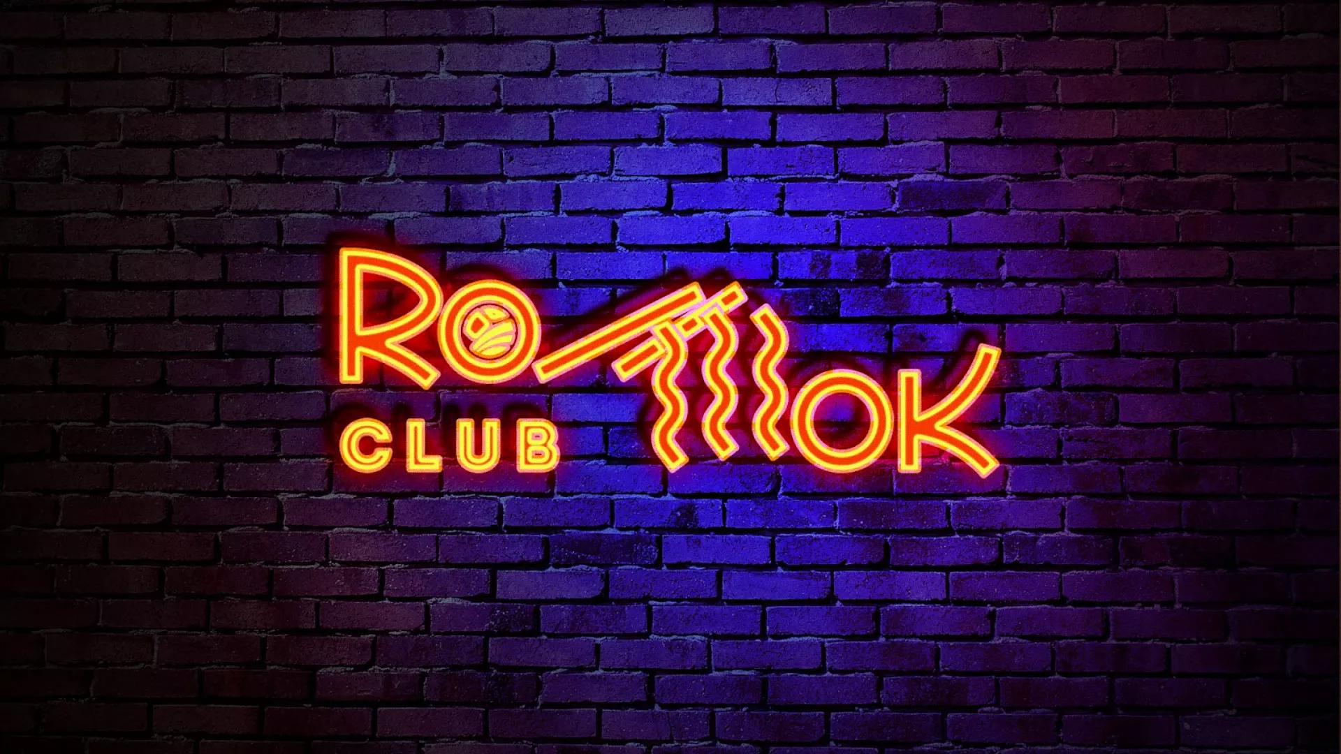 Разработка интерьерной вывески суши-бара «Roll Wok Club» в Минусинсе