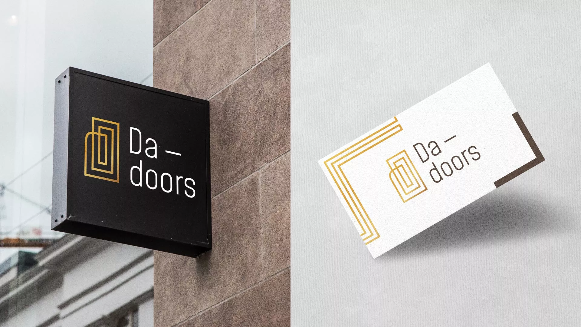Разработка логотипа для компании «DA-DOORS» в Минусинсе